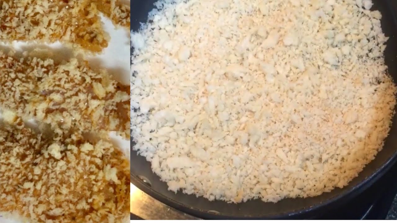 Panko Breadcrumbs || HOMEMADE BREADCRUMBS || how to make Panko breadcrumbs at home ||