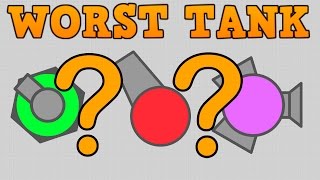 HIGH SCORE W/ WORST TANK IN DIEP.IO!! // Max Level 45 Tank // Can It Dominate!?