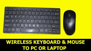 How to connect wireless keyboard|mouse to your LAPTOP OR PC|ELECTRECA