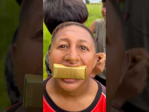 Yummy Bites Golden 24k Chocolate 🍫 Bar #shorts #asmr