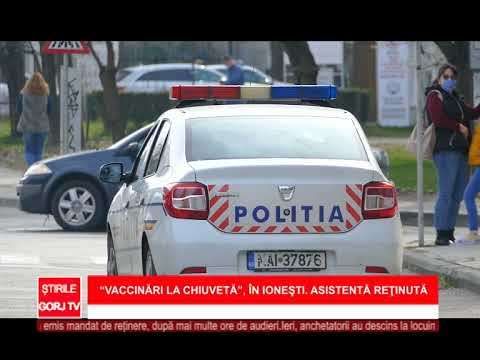 Vaccinari la chiuveta , in Ionesti.  Asistenta retinuta