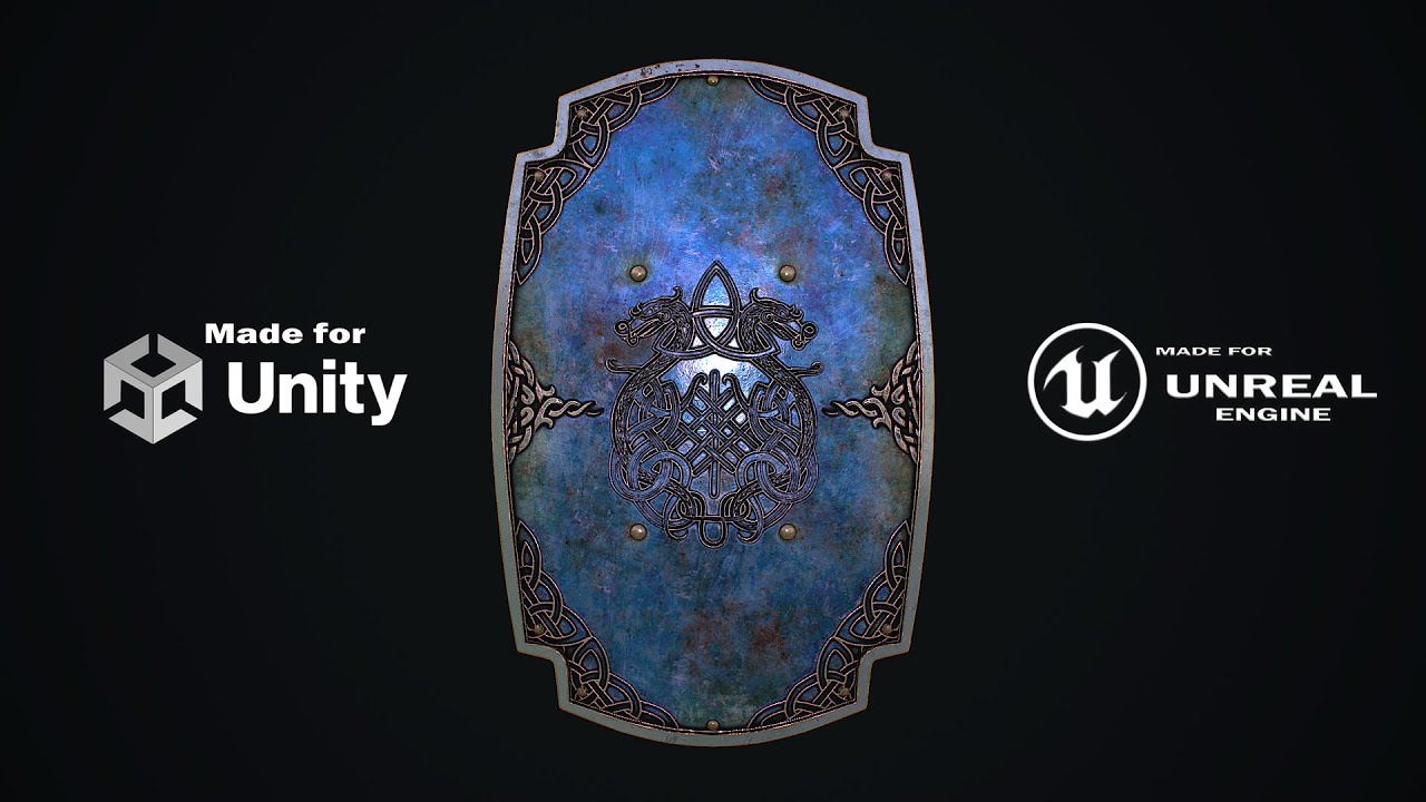 Medieval Shield 3D Model