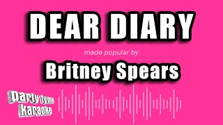 Britney Spears - Dear Diary (Karaoke Version)