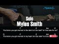 Myles Smith - Solo Guitar Chords Lyrics
