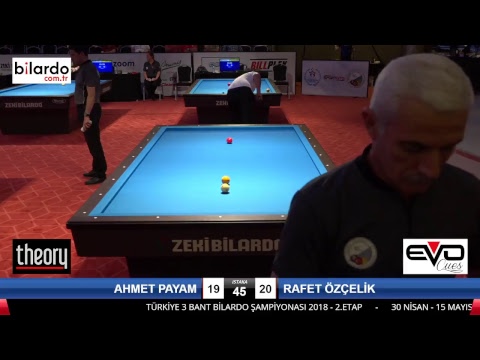 AHMET PAYAM & RAFET ÖZÇELİK Bilardo Maçı - 2018 ERKEKLER 2.ETAP-1.Ön Eleme