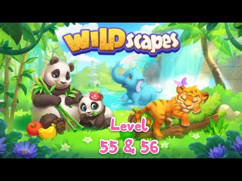 妙趣动物园 关卡 55 & 56 Wildscapes Level 55 & 56
