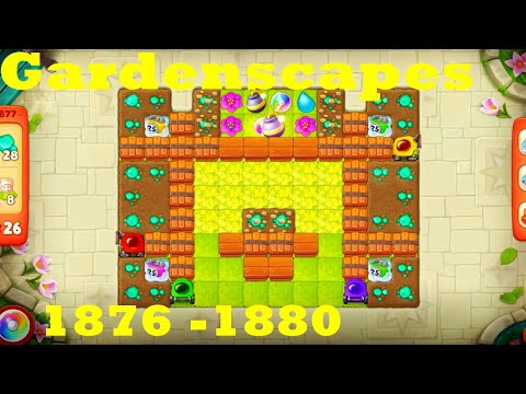 Gardenscapes Level 1876 - 1880 HD Walkthrough | 3 - match game | gameplay | android | ios | pc | app