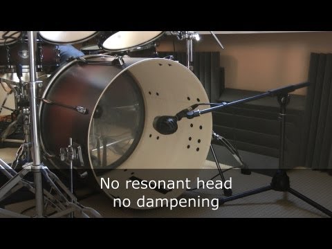 Bass drum miking setups