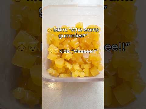 ✨ Homemade Gummies For Kids ✨ They’re so easy to make and much healthier than store bought! 😍