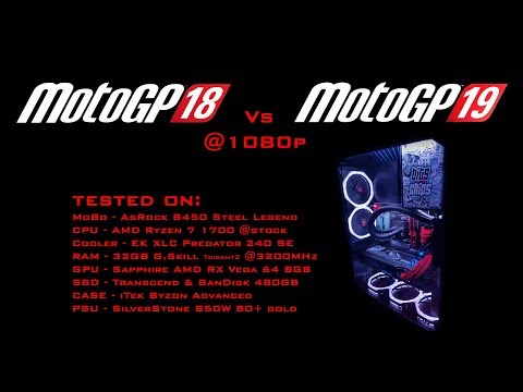 MotoGP 18 Vs MotoGP 19 graphics comparison @ 1080p 60FPS