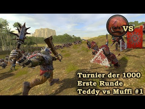 1. Runde Turnier der Tausend: Teddy vs Muffi #1: Orcs vs Skaven - TW: Warhammer 2