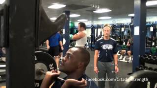 preview picture of video '2013-09-15 #CitadelFB Travel Squad Lifts'