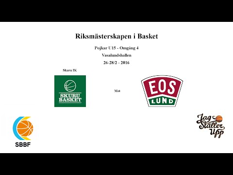 Skuru Basket (P01) mot IK EOS Basket - RM Omgång 4 - 2016-02-28