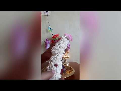How to make flowers garland easy method (type 1)