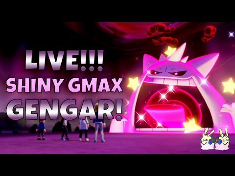 Live Shiny Gigantamax Gengar and shiny Galarian Corsola after 2722 den resets! 83 hours of hunting