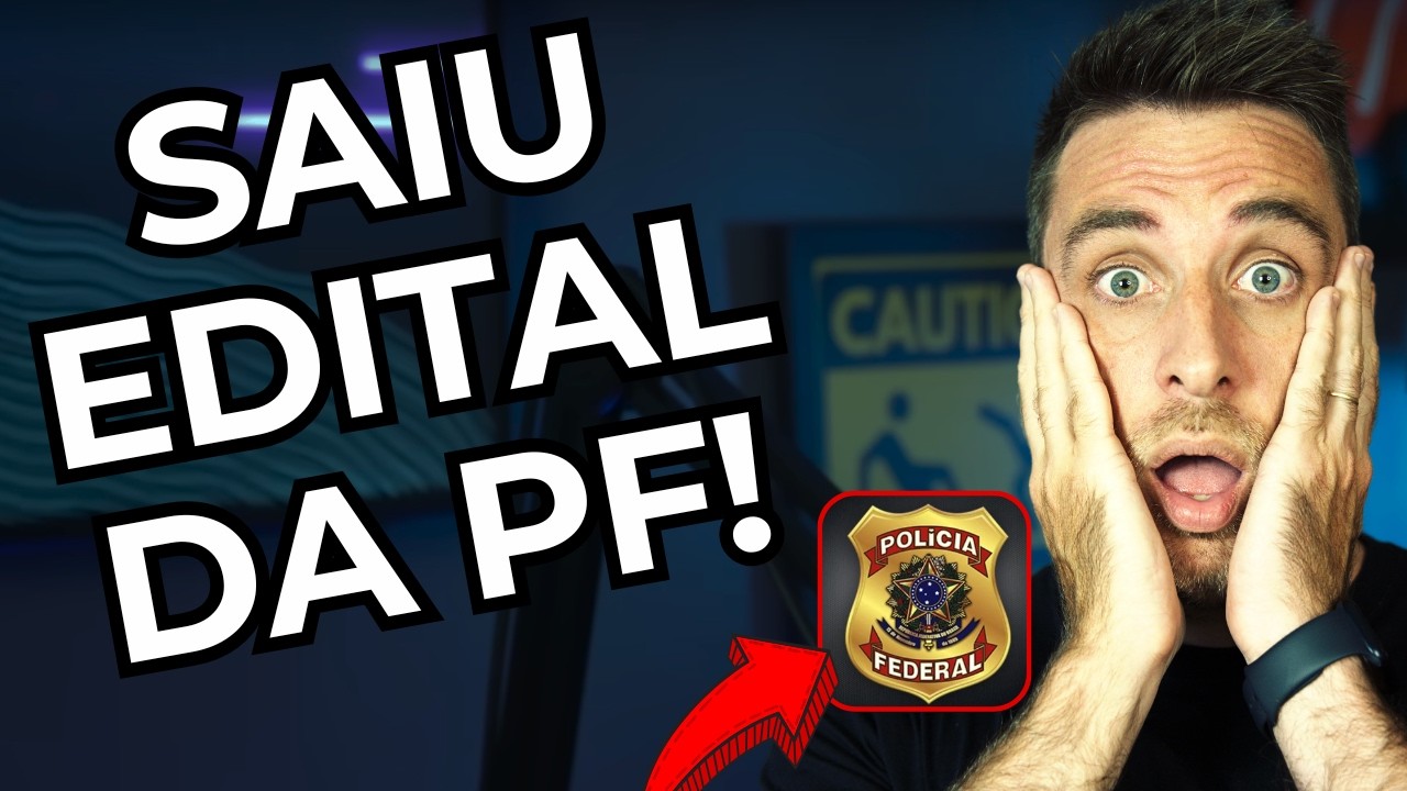 [🚨URGENTE!] CONCURSO PF PUBLICADO | 100 VAGAS DE NÍVEL MÉDIO (AGENTE) | ANÁLISE DO EDITAL
