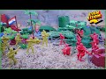 Plastic Army Men Call of Duty Toys Pretend Play in the Sandbox with  Plastic Helicopters and Tanks