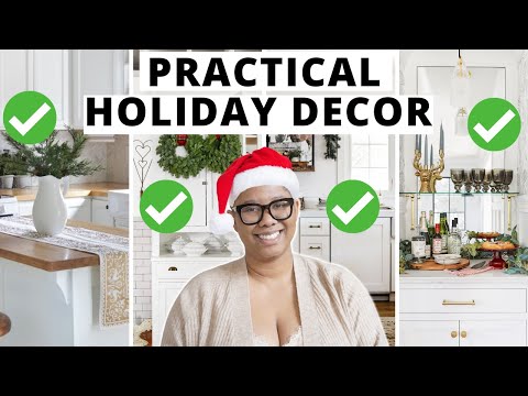 7 Luxe & Practical Ways to Decorate your Kitchen for the Holidays! Decor You Can ACTUALLY Live With!