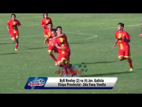 BYB RONTOY (2) vs (4) JUV. GALICIA - ETAPA PROVINCIAL - 2DA FASE/VUELTA 2016.