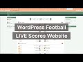 How to Create LIVE Scores WordPress Football (Soccer) website - Football Leagues plugin review