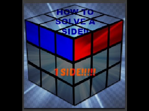 How To Solve 1 Side of a Rubik's Cube For Beginners - Kids and Adults!