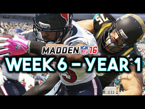 Madden 16 Jaguars Connected Franchise Year 1 - Week 6 vs Texans (Ep.7)