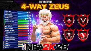 GAME BREAKING NEW “4-WAY ZEUS” BUILD WILL RUIN NBA 2K26! BEST BUILD IN 2K26!