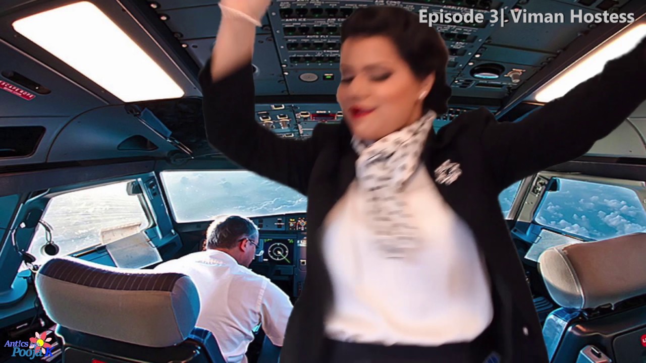 Viman Hostess - Pooja K and Kumud Pant (Ant!cs with Pooja K)