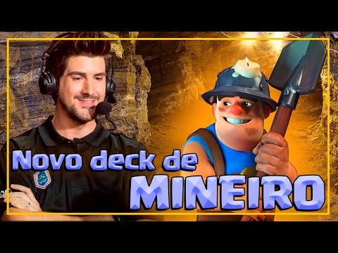 COLOQUEI O MINEIRO NO MEU NOVO DECK DE PUSH DO CLASH ROYALE!