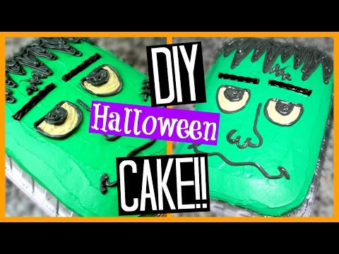 DIY HALLOWEEN CAKE | Frankenstein!! (Super Easy) Video