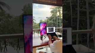 The best PORTABLE setup for programming 🧑‍💻 #portablemonitor #remotework