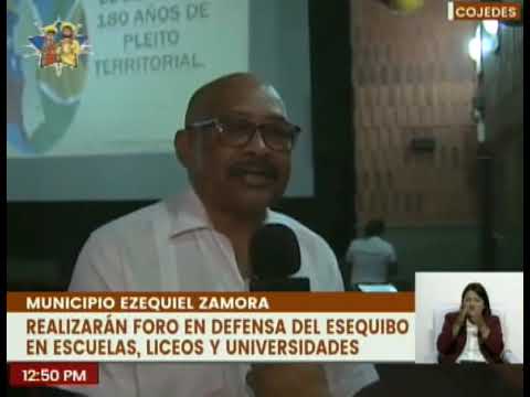 Cojedes | Mcpio. Ezequiel Zamora participó en una ponencia en defensa del territorio Esequibo