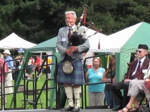 Colin MacKenzie piping the Lament at the 2012 Portland Scottish Highland Games