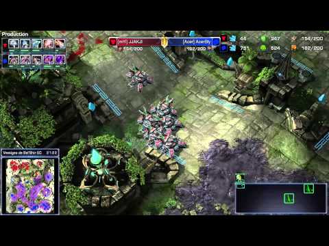 (HD878) Jjakji vs Bly - TvZ - Heart of the Swarm [FR]