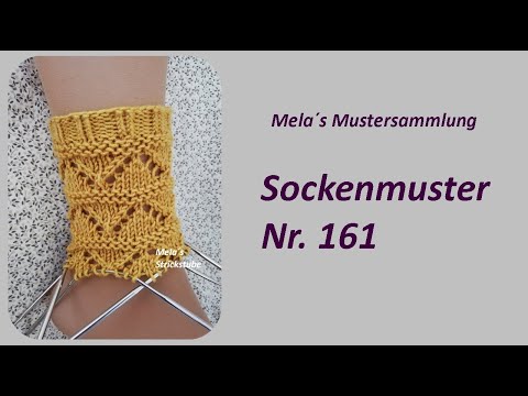 Sockenmuster Nr. 161 - Strickmuster in Runden stricken / Socks knitting pattern
