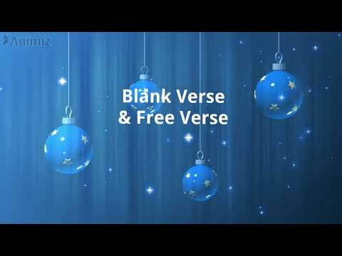 blank verse & free verse