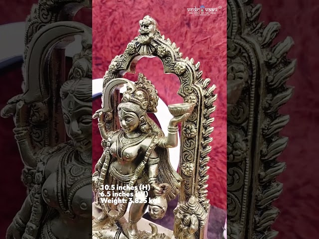 Dashmahavidya Mahakali Brass Statue Goddess Kali Maa Standing on Lord Shiva Fine Spiritual Energy Statue video
