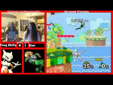 Ray's House Grand Finals (Set 1) -  Kiwi (Sheik) vs Yung Skitty (Mewtwo)