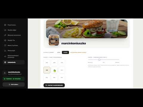 Jak dodać logo i zdjęcie główne do swojego menu