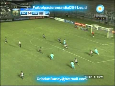 Racing 2 El Porvenir 0 Copa Argentina 2011 Los goles de Teo Gutierrez (30/11/2011)