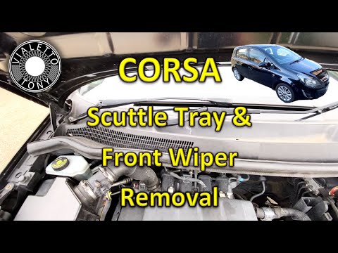 Corsa Scuttle Panel Removal
