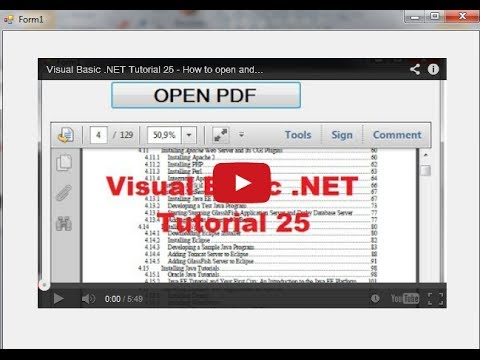 Visual Basic NET Tutorial 27 How to Add or Embed YouTube Videos In VB NET Windows Forms App