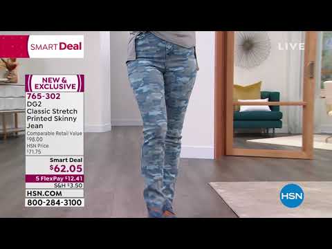 DG2 by Diane Gilman Classic Stretch Printed Skinny Jean