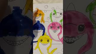 Baby shark coloring book #colors #art #drawing
