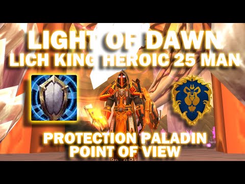 Heroic Lich King 25 man #29 - PROTECTION PALADIN POV - Warmane: Icecrown - SFX added