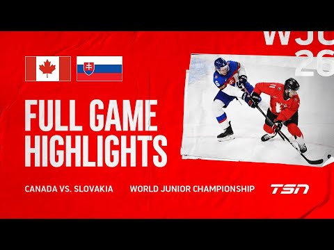 Canada vs. Slovakia FULL GAME HIGHLIGHTS | 2026 World Junior Championship
