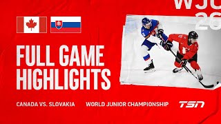 Canada vs. Slovakia FULL GAME HIGHLIGHTS | 2026 World Junior Championship