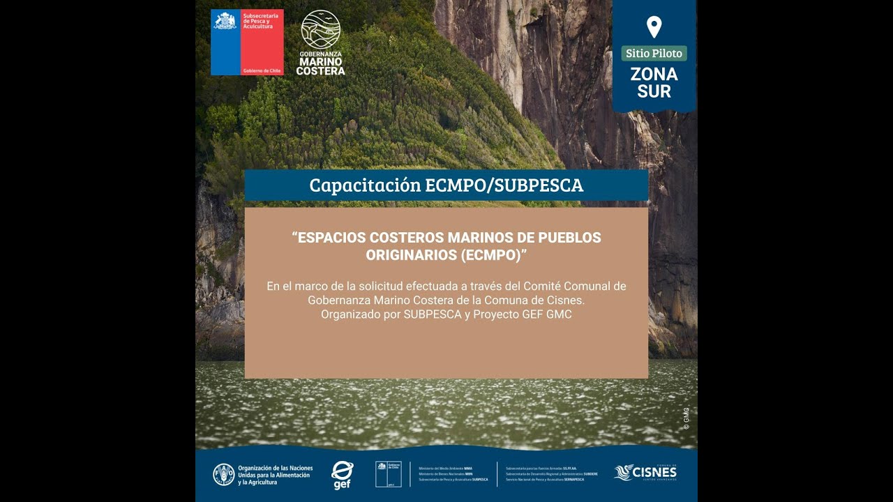 Capacitación: Espacio Costero Marino de los Pueblos Originarios(ECMPO), SUBPESCA
