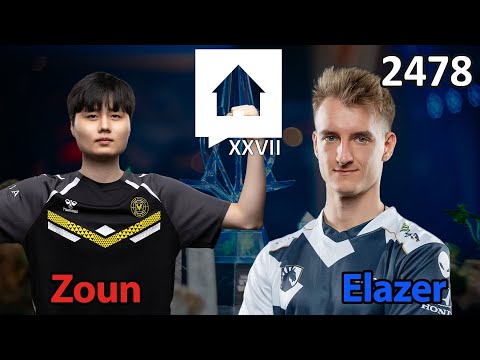 What's wrong with them? 🇰🇷 Zoun (P) vs 🇵🇱 Elazer (Z) - HomeStory Cup XXVII - Starcraft 2 - 2478