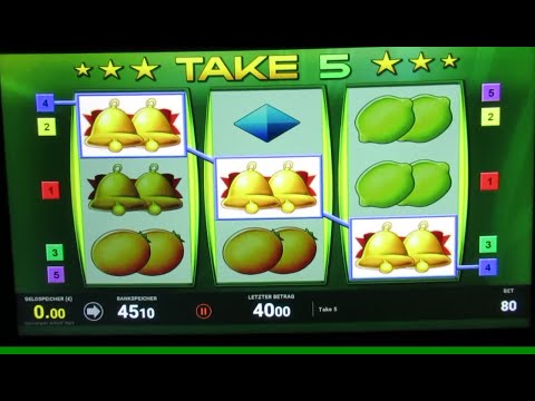 TAKE 5 Risikospiel am Geldspielautomat auf 80 Cent & 1€ Fach! Bally Wulff